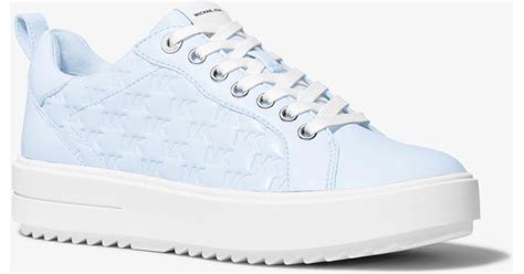 michael kors emmett leather sneaker|emmett sneaker logo.